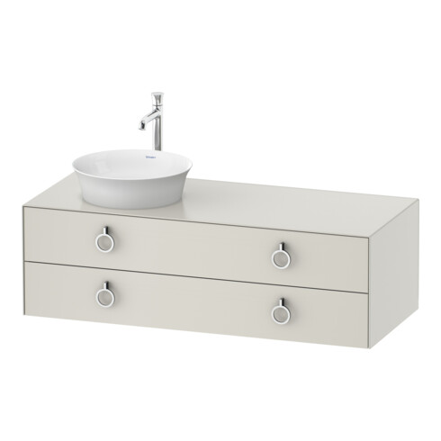Duravit Meuble sous lavabo White Tulip 130x55 cm, L P, sans miroir, k Ein/m Be