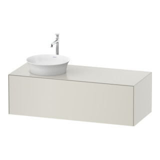 Duravit Meuble sous-lavabo White Tulip 130x55 cm, L P, sans robinetterie, avec tiroirs