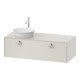 Duravit Meuble sous lavabo White Tulip 130x55 cm, L P, sans robinetterie, k Ein/m Be-1