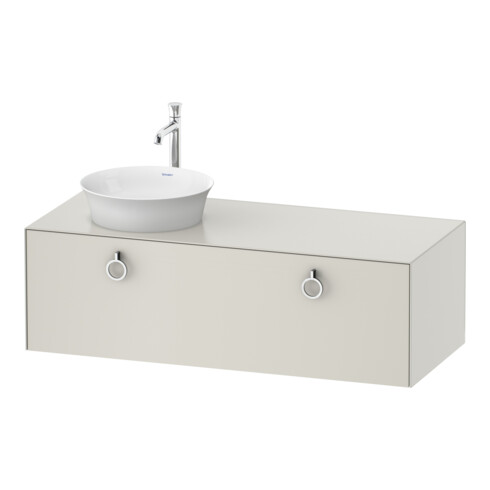 Duravit Meuble sous lavabo White Tulip 130x55 cm, L P, sans robinetterie, k Ein/m Be