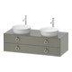Duravit Meuble sous lavabo White Tulip 130x55 cm, st-g m, k avec éclairage-1