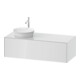 Duravit Meuble sous-lavabo White Tulip 130x55cm, 1 tiroir, 1 porte, Bec. gauche, blanc hgl-1