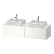 Duravit Meuble sous-lavabo White Tulip 160x55 cm, 2 tiroirs, blanc mat, éclairage intégré-1