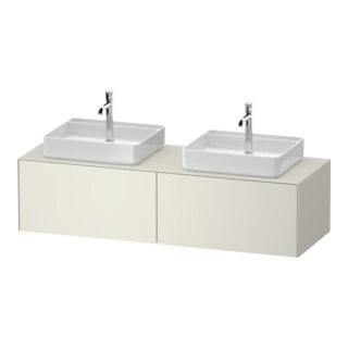 Duravit Meuble sous-lavabo White Tulip 160x55 cm, 2 tiroirs, éclairage intégré