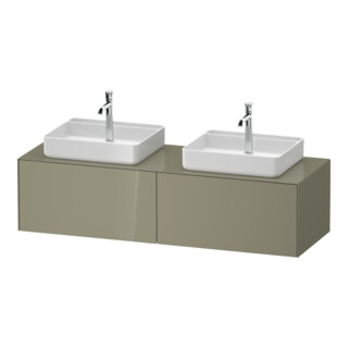 Duravit Meuble sous lavabo White Tulip 160x55 cm, 2 tiroirs, éclairage intégré