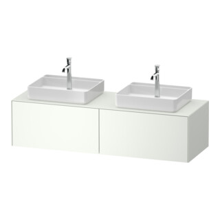 Duravit Meuble sous lavabo White Tulip 160x55 cm, 2 tiroirs, éclairage intégré