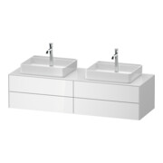 Duravit Meuble sous lavabo White Tulip 160x55 cm, 4 tiroirs, blanc, avec éclairage-1