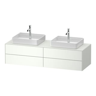 Duravit Meuble sous lavabo White Tulip 160x55 cm, 4 tiroirs, blanc, éclairage Ei/m
