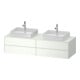 Duravit Meuble sous lavabo White Tulip 160x55 cm, 4 tiroirs, blanc, éclairage Ei/m-1