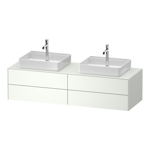 Duravit Meuble sous lavabo White Tulip 160x55 cm, 4 tiroirs, blanc, éclairage Ei/m