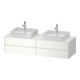 Duravit Meuble sous-lavabo White Tulip 160x55 cm, 4 tiroirs, blanc mat, éclairage intégré
