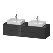 Duravit Meuble sous lavabo White Tulip 160x55 cm, 4 tiroirs, gris, éclairage intégré-1