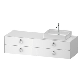 Duravit Meuble sous lavabo White Tulip 160x55 cm, B R, blanc, avec éclairage intégré