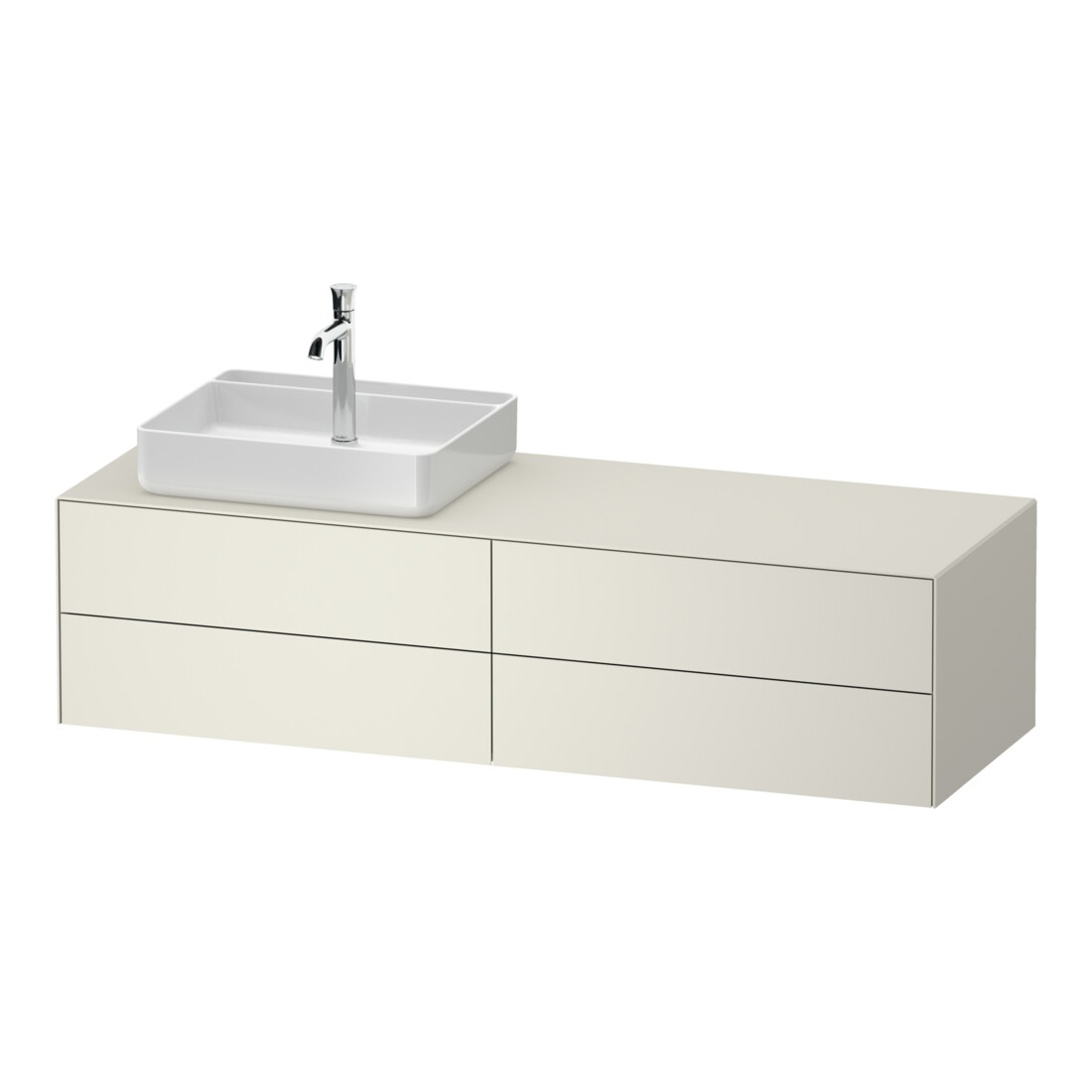 Duravit Meuble sous lavabo White Tulip 160x55 cm, Be L, sans miroir, k Ei/m IB