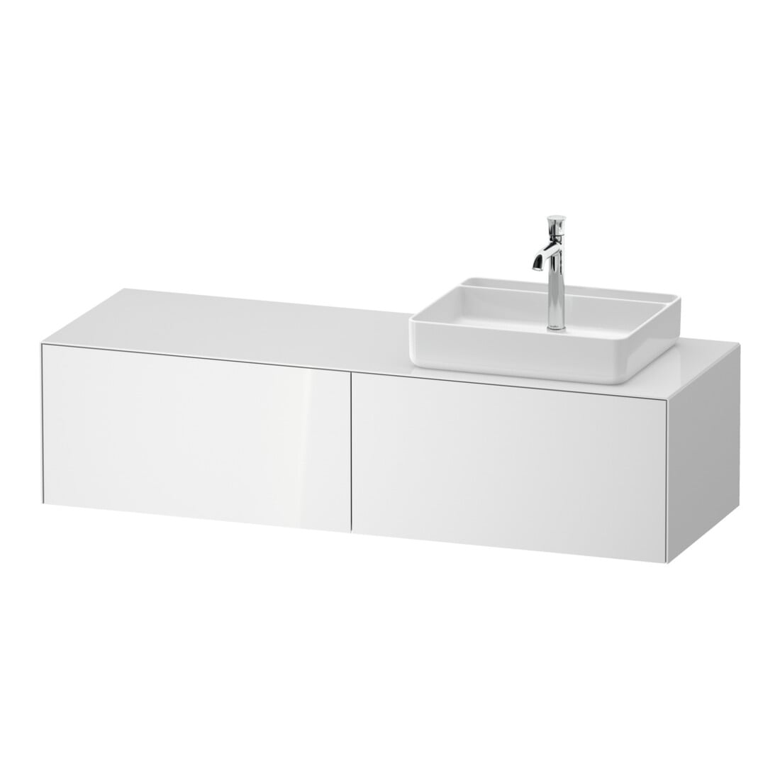 Duravit Meuble sous-lavabo White Tulip 160x55 cm, Be R, blanc, éclairage intégré