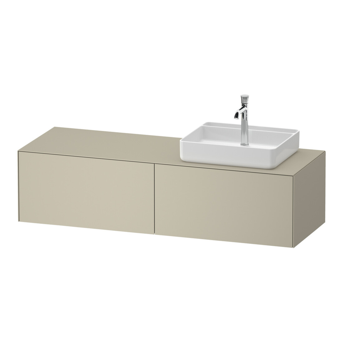 Duravit Meuble sous-lavabo White Tulip 160x55 cm, Be R, T sm, k Ei/o éclairage