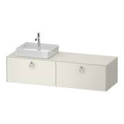 Duravit Meuble sous lavabo White Tulip 160x55 cm, blanc, 1 porte, sans miroir