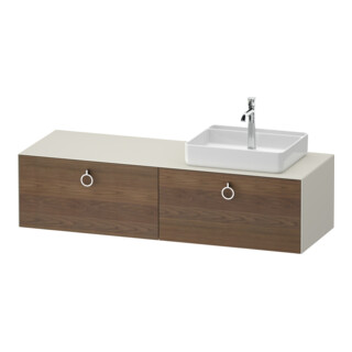 Duravit Meuble sous lavabo White Tulip 160x55 cm, blanc, avec porte