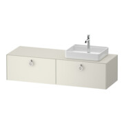 Duravit Meuble sous lavabo White Tulip 160x55 cm, blanc, avec porte et tiroir-1