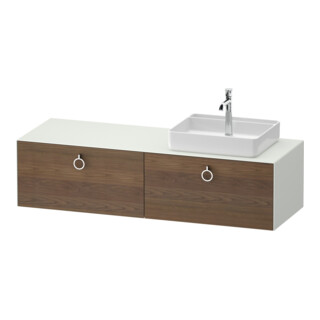 Duravit Meuble sous lavabo White Tulip 160x55 cm, blanc, avec tiroirs, à suspendre