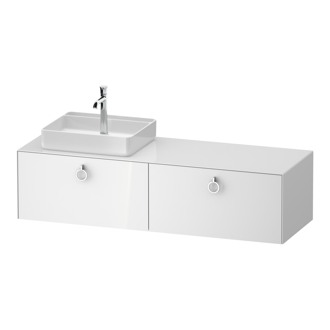 Duravit Meuble sous lavabo White Tulip 160x55 cm, blanc, éclairage intégré