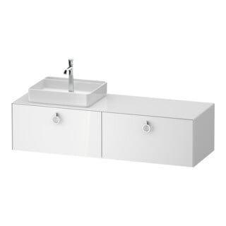 Duravit Meuble sous lavabo White Tulip 160x55 cm, blanc, éclairage intégré