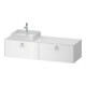 Duravit Meuble sous lavabo White Tulip 160x55 cm, blanc, éclairage intégré-1