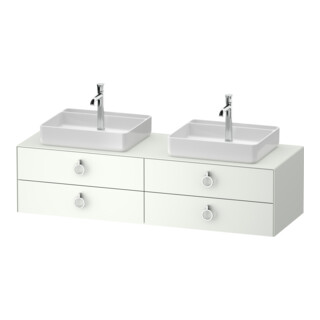 Duravit Meuble sous lavabo White Tulip 160x55 cm, blanc mat, éclairage intégré