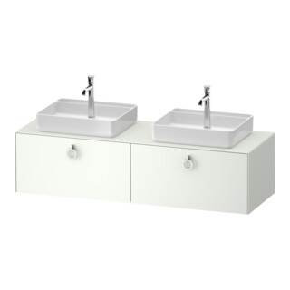 Duravit Meuble sous lavabo White Tulip 160x55 cm, blanc mat, éclairage intégré