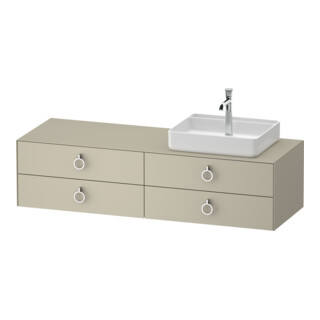 Duravit Meuble sous-lavabo White Tulip 160x55 cm, L H, P m, avec éclairage intégré