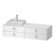 Duravit Meuble sous lavabo White Tulip 160x55 cm, L P, blanc, éclairage intégré