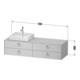 Duravit Meuble sous-lavabo White Tulip 160x55 cm, L P, w m, k éclairage intégré