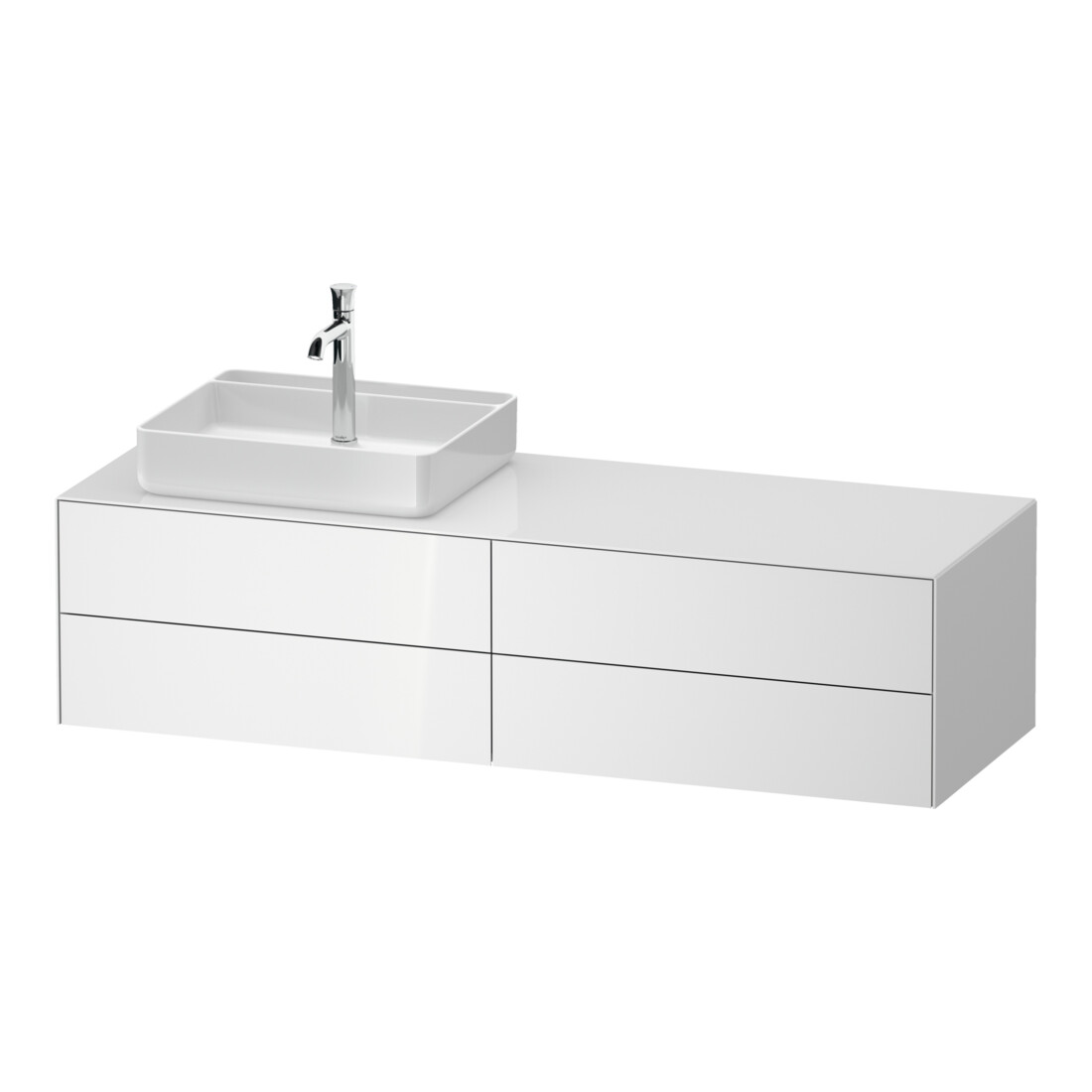 Duravit Meuble sous-lavabo White Tulip 160x55cm, Be L, w g, k Ei/o éclairé