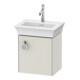 Duravit Meuble sous lavabo White Tulip 38,4x29,8 cm, 1 porte, blanc mat-1