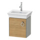 Duravit Meuble sous-lavabo White Tulip 38,4x29,8 cm, 1 porte, blanc, naturel, acier inoxydable-1