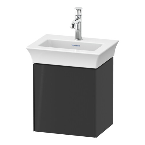 Duravit Meuble sous lavabo White Tulip 38,4x29,8 cm, 1 porte, raccord D, gris brillant