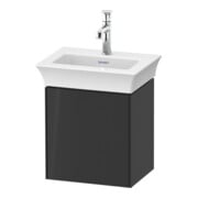 Duravit Meuble sous lavabo White Tulip 38,4x29,8 cm, 1 porte, raccord D, gris brillant