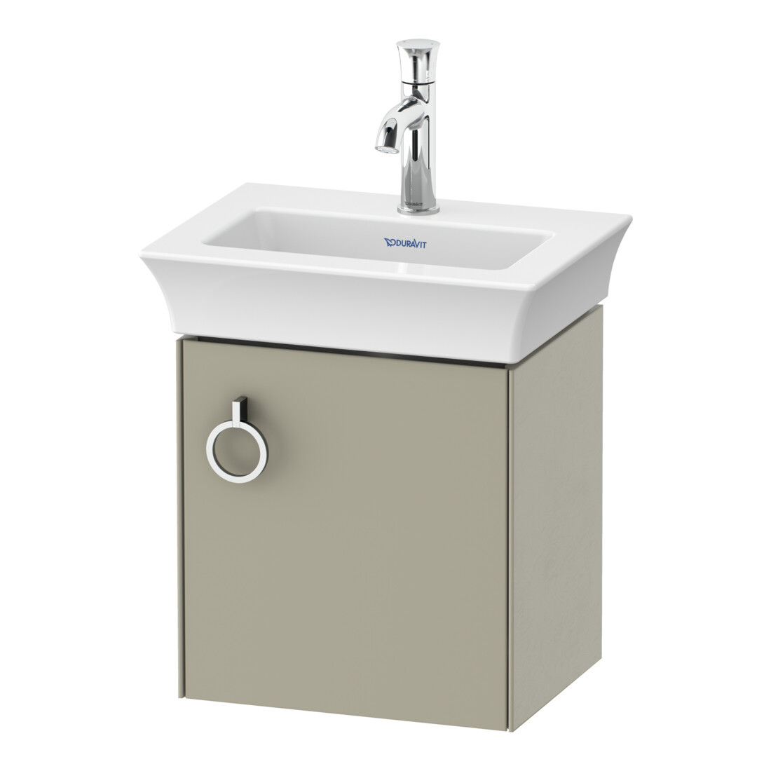 Duravit Meuble sous-lavabo White Tulip 38,4x29,8 cm, 1 porte, taupe mat, à droite
