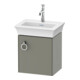 Duravit Meuble sous-lavabo White Tulip 38,4x29,8 cm, 1 T avec G, à droite, gris mat satiné-1