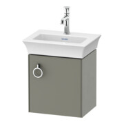 Duravit Meuble sous-lavabo White Tulip 38,4x29,8 cm, 1 T avec G, à droite, gris mat satiné
