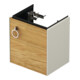 Duravit Meuble sous lavabo White Tulip 38,4x29,8 cm, 1 tiroir, à droite, naturel-3