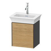Duravit Meuble sous lavabo White Tulip 38,4x29,8 cm, 1 tiroir, à gauche, blanc/gris brillant-1