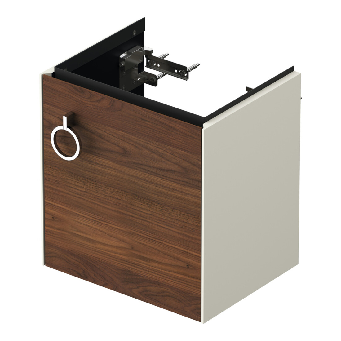 Duravit Meuble sous lavabo White Tulip 38,4x29,8 cm, 1 tiroir, avec poignée, à droite, sans miroir