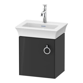 Duravit Meuble sous lavabo White Tulip 38,4x29,8 cm, 1 tiroir, gauche, gris brillant