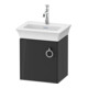 Duravit Meuble sous lavabo White Tulip 38,4x29,8 cm, 1 tiroir, gauche, gris brillant-1