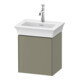 Duravit Meuble sous lavabo White Tulip 38,4x29,8 cm, 1 tiroir, gauche, gris pierre brillant-1