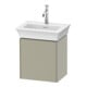 Duravit Meuble sous-lavabo White Tulip 38,4x29,8 cm, 1 tiroir, raccord droite, Tau satiné-1