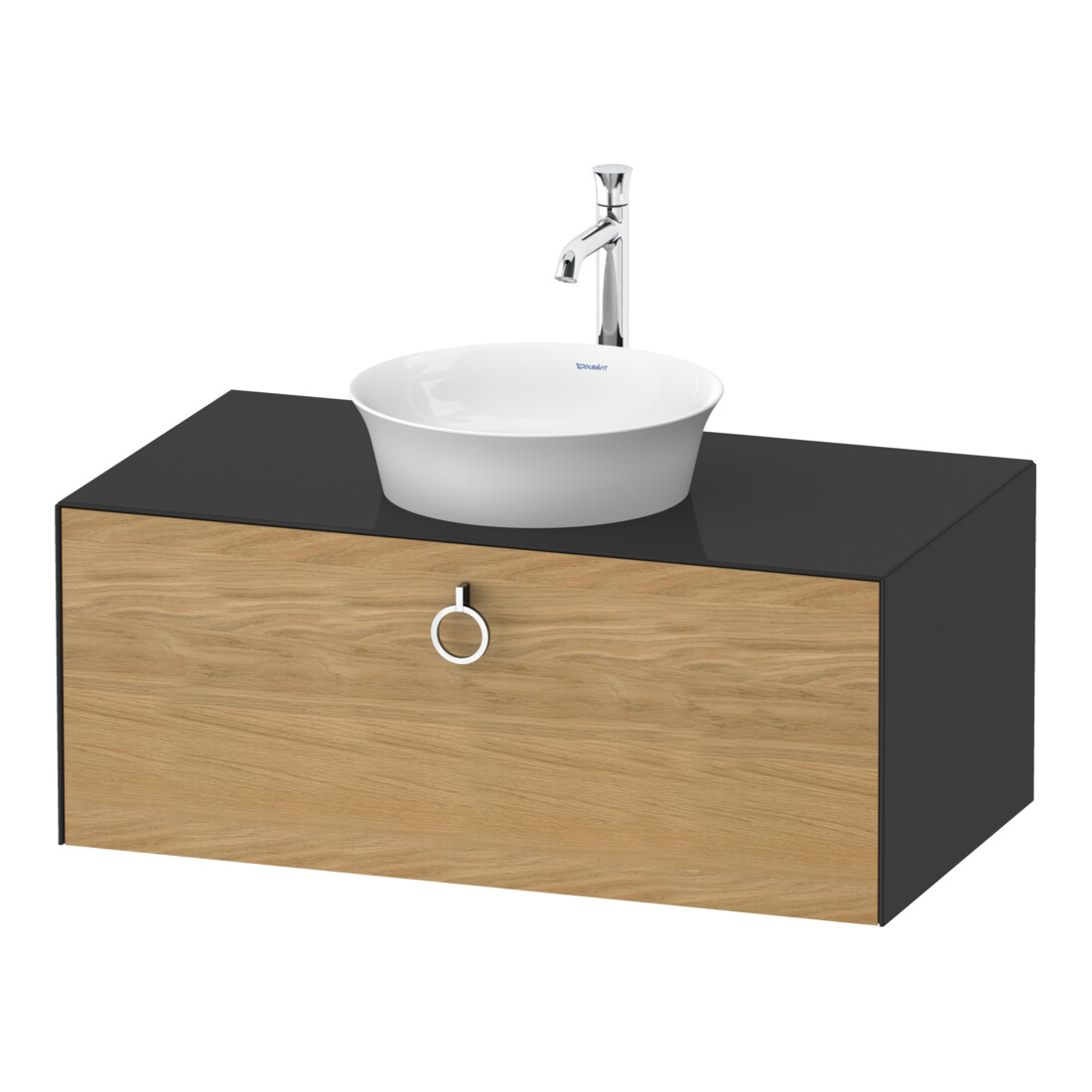 Duravit Meuble sous lavabo White Tulip 40,8x100x55 cm, 1 porte, gris brillant