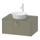 Duravit Meuble sous lavabo White Tulip 40,8x80x55 cm, 1 tiroir, gris pierre laqué brillant-1