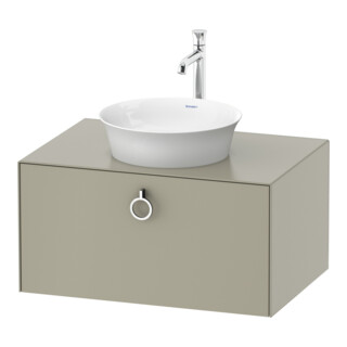 Duravit Meuble sous lavabo White Tulip 40,8x80x55 cm, 1 tiroir, gris taupe mat